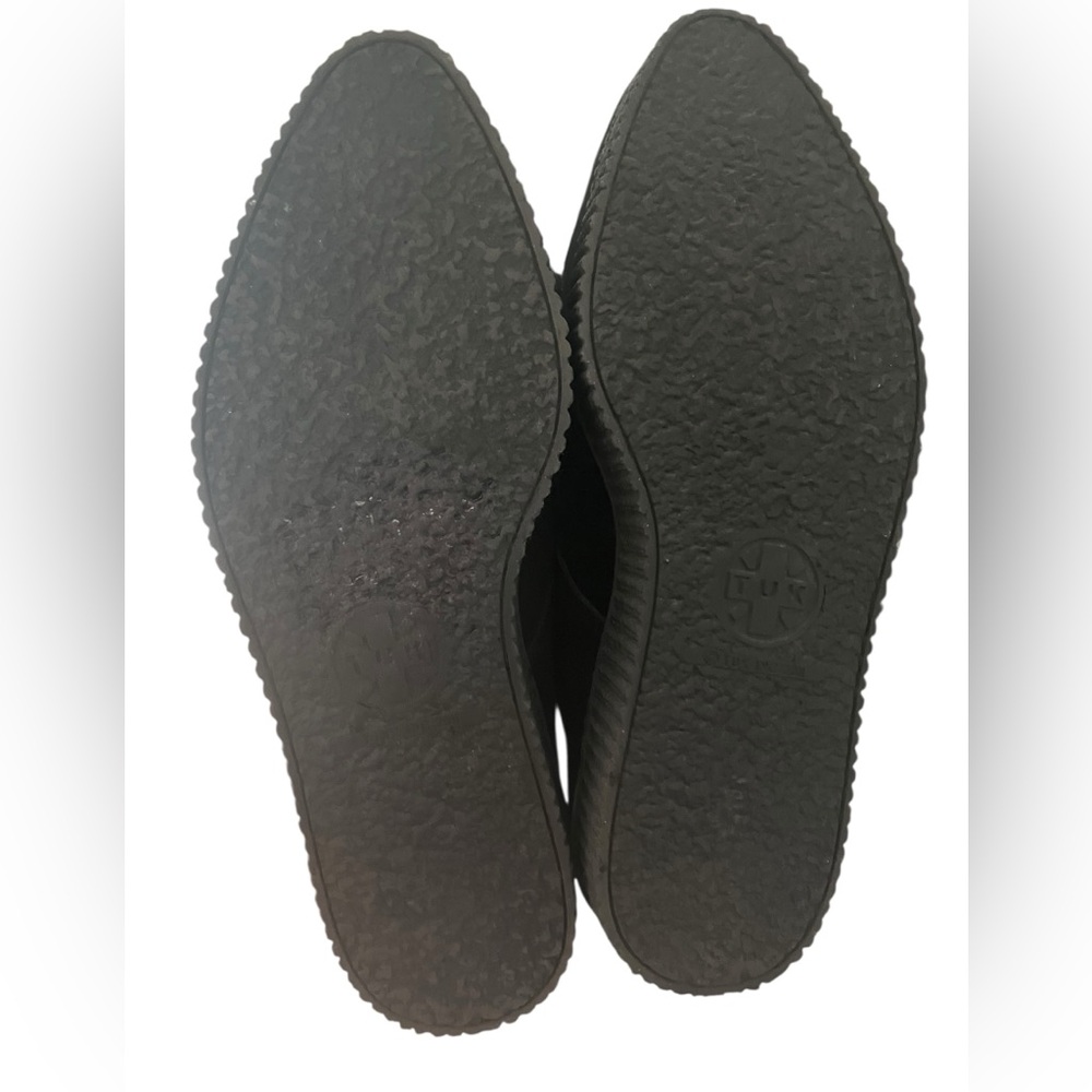 Tuk Black & Burgundy Suede Pointed Buckle Creeper Women’s 9 Men’s 7 Style A9592 - Picture 16 of 16